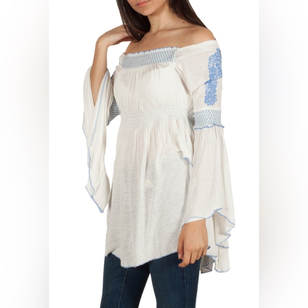 Free People Embroidered Top